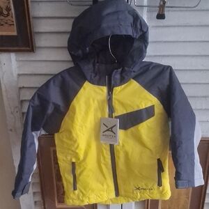 Arctix Kids Yellow and Gray Raincoat